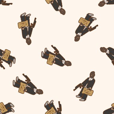 hırsız, karikatür Dikişsiz desen arka plan