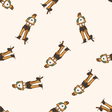 su sporları, karikatür Dikişsiz desen arka plan