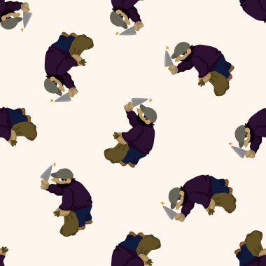 hırsız, karikatür Dikişsiz desen arka plan