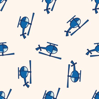 Nakliye helikopterleri, karikatür Dikişsiz desen arka plan