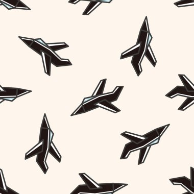 ulaşım uçak, karikatür Dikişsiz desen arka plan
