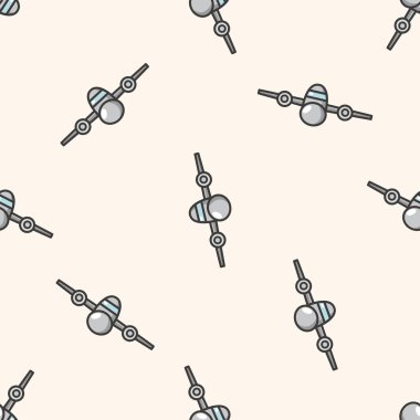 ulaşım uçak, karikatür Dikişsiz desen arka plan