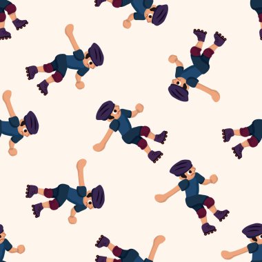 aşırı spor, karikatür Dikişsiz desen arka plan