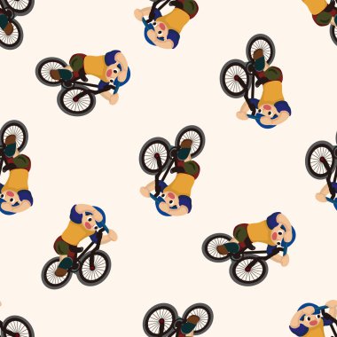 aşırı spor, karikatür Dikişsiz desen arka plan