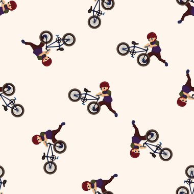 aşırı spor, karikatür Dikişsiz desen arka plan