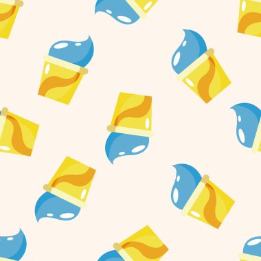 Dondurma, karikatür Dikişsiz desen arka plan