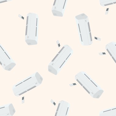 Klima, karikatür Dikişsiz desen arka plan