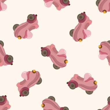 ulaşım Araba, çizgi film Dikişsiz desen arka plan