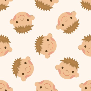 insanlar karakter, karikatür Dikişsiz desen arka plan