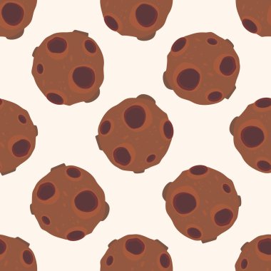 Uzay gezegen, karikatür Dikişsiz desen arka plan