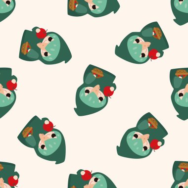 Cadı çizgi film, çizgi film Dikişsiz desen arka plan