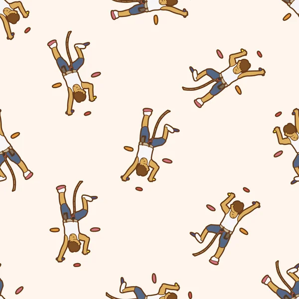 aşırı spor, karikatür Dikişsiz desen arka plan