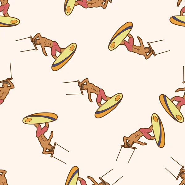 aşırı spor, karikatür Dikişsiz desen arka plan