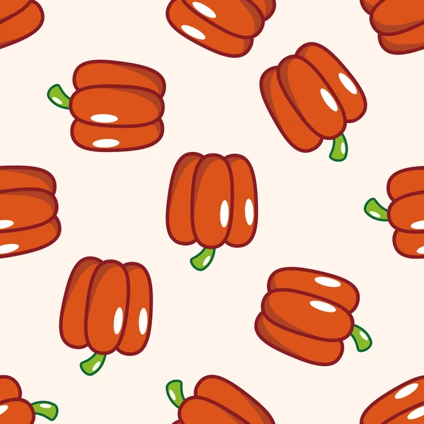 Gemüse und Obst, Cartoon nahtlose Muster Hintergrund — Stockvektor