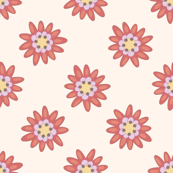 Flower , cartoon seamless pattern background — Stock Vector