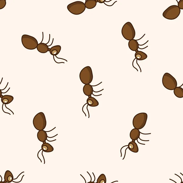 Bug karikatúra, karikatúra varrat nélküli mintát háttér — Stock Vector