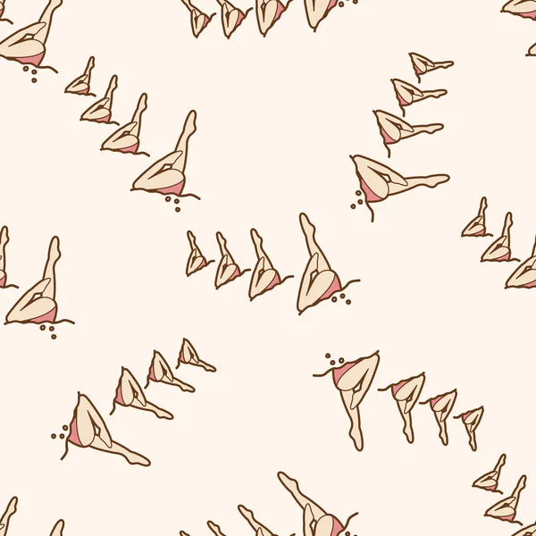 su sporları, karikatür Dikişsiz desen arka plan