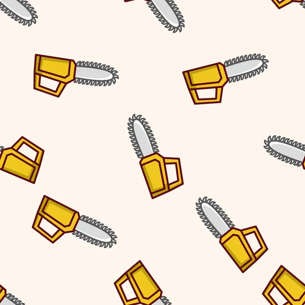 Saws , cartoon seamless pattern background — ストックベクタ