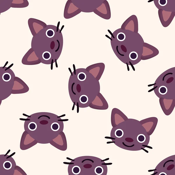 animal cat cartoon , cartoon seamless pattern background