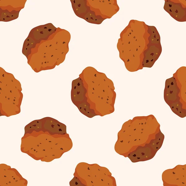 Bread , cartoon seamless pattern background — Stock Vector