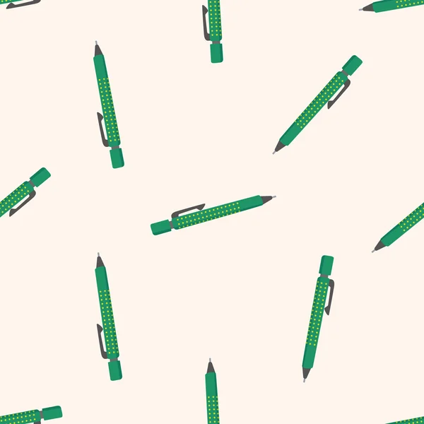 자동 연필, 만화 완벽 한 패턴 배경 — 스톡 벡터