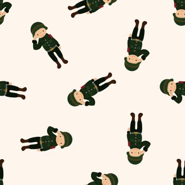 Polis, karikatür Dikişsiz desen arka plan