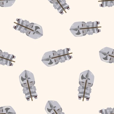 Ortaçağ karakter karikatür, karikatür Dikişsiz desen arka plan