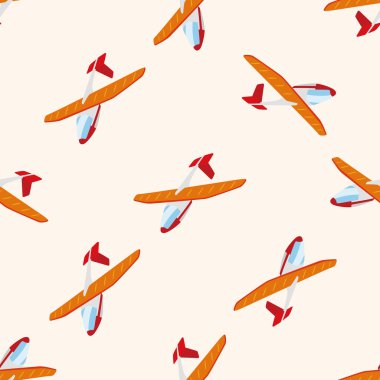 ulaşım uçak, karikatür Dikişsiz desen arka plan