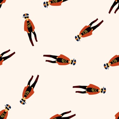 Erkek adam çizgi film, çizgi film Dikişsiz desen arka plan