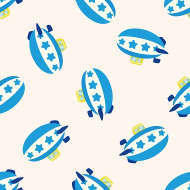 Stil sıcak hava balonu, karikatür Dikişsiz desen arka plan