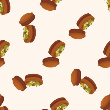 Çin yemeği, karikatür Dikişsiz desen arka plan