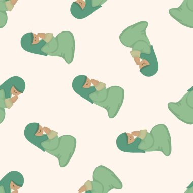 Papaz ve rahibe, karikatür Dikişsiz desen arka plan