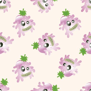 canavar çizgi film, çizgi film Dikişsiz desen arka plan