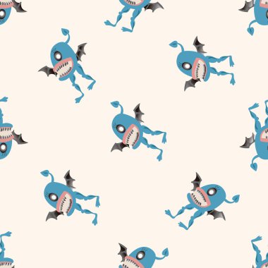 canavar çizgi film, çizgi film Dikişsiz desen arka plan