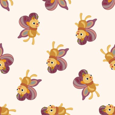 kelebek, karikatür Dikişsiz desen arka plan