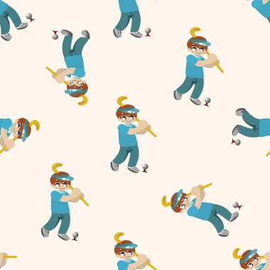 Top spor, karikatür Dikişsiz desen arka plan