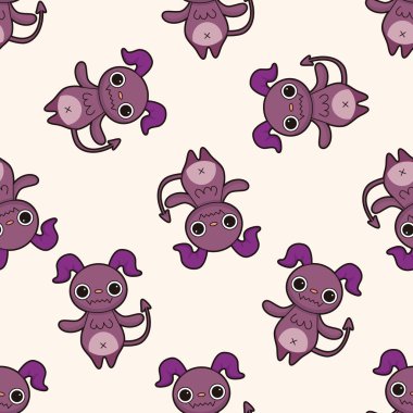 canavar çizgi film, çizgi film Dikişsiz desen arka plan