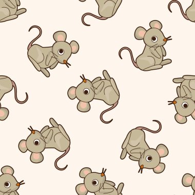 hayvan fare çizgi film, çizgi film Dikişsiz desen arka plan