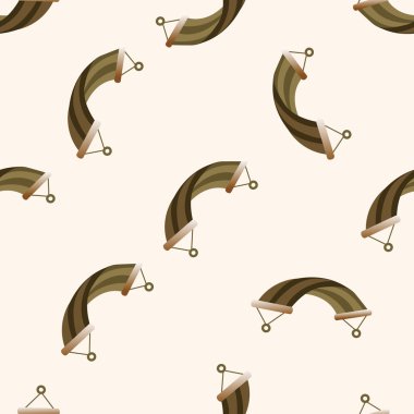 Dikişsiz desen arka plan ekipmanları tırmanma, çizgi film