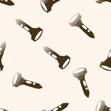 Golf Ekipmanları, karikatür Dikişsiz desen arka plan