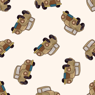 ulaşım Araba, çizgi film Dikişsiz desen arka plan