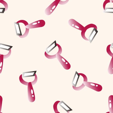 mutfak eşyaları Soyucu, karikatür Dikişsiz desen arka plan