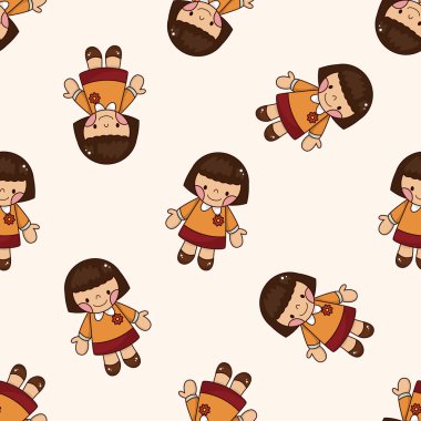 Öğrenci çizgi film, çizgi film Dikişsiz desen arka plan