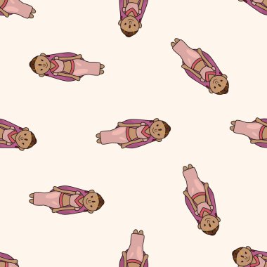 Hint insanlar, karikatür Dikişsiz desen arka plan