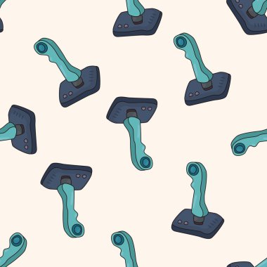 oyun kontrol, karikatür Dikişsiz desen arka plan