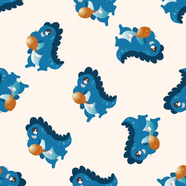 dinozor çizgi film, çizgi film Dikişsiz desen arka plan