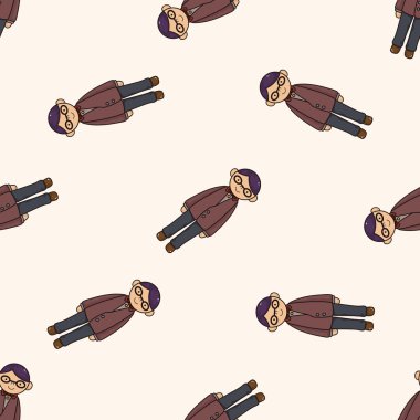 Erkek adam çizgi film, çizgi film Dikişsiz desen arka plan