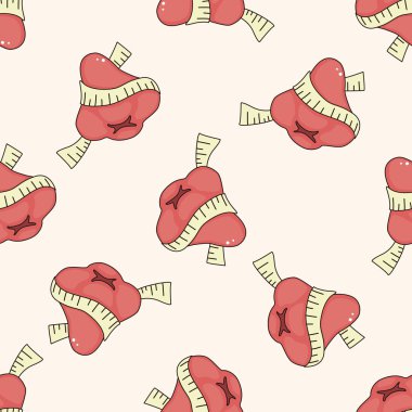 sebze ve meyve, karikatür Dikişsiz desen arka plan