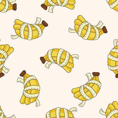 sebze ve meyve, karikatür Dikişsiz desen arka plan