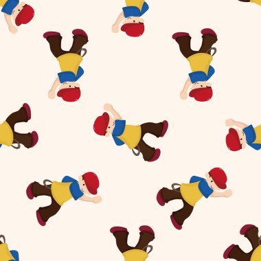 hip hop dans ediyor, karikatür Dikişsiz desen arka plan